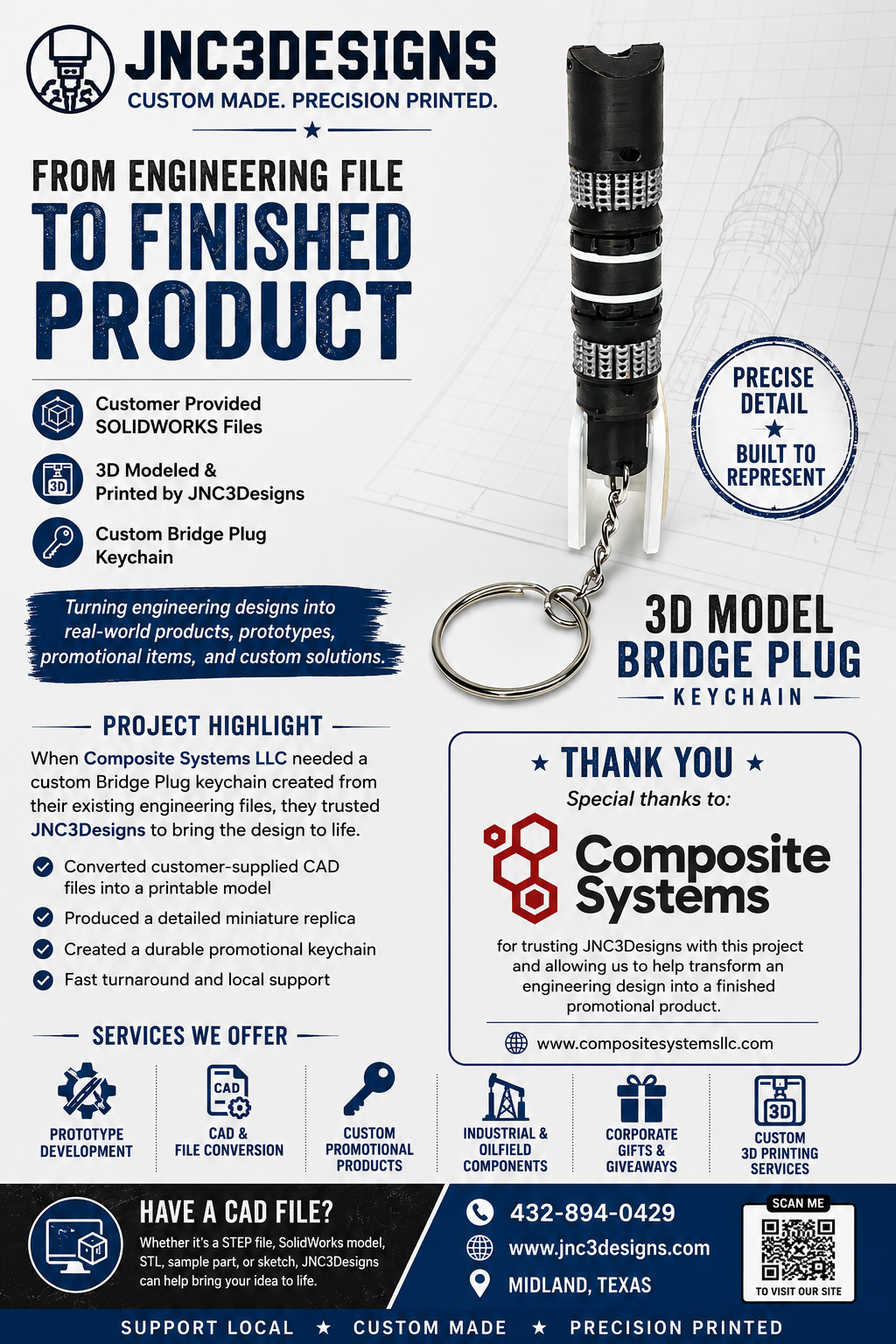 Bridge Plug Keychain